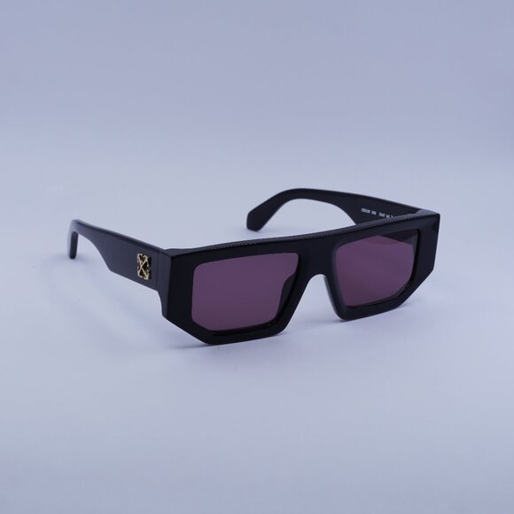 Off-White OERI13F VANCOUVER 1028 Sunglasses Black Geometric Frame - Picture 1 of 13